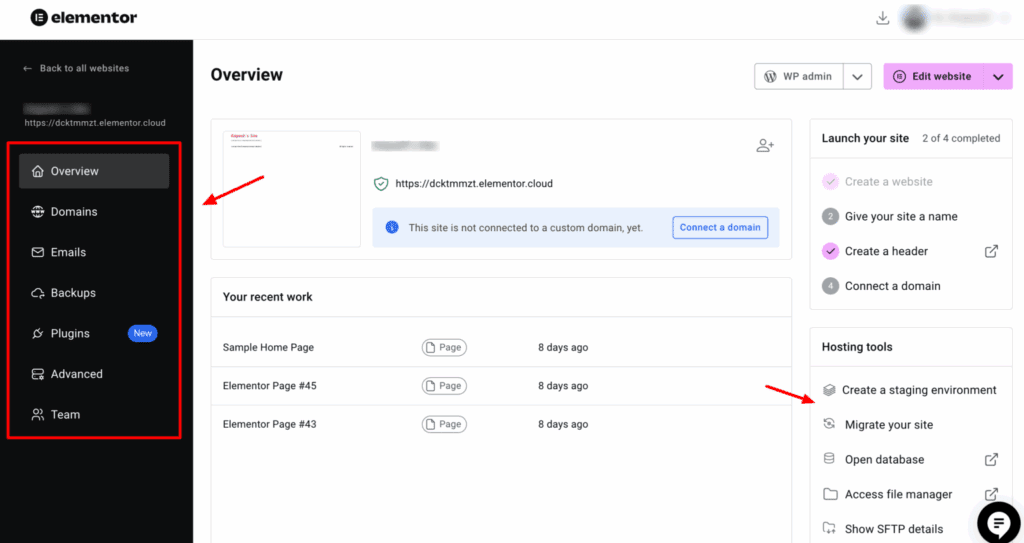 Interface utilisateur de lhébergement WordPress Elementor » BlogPasCher Interface utilisateur de l’hébergement WordPress Elementor