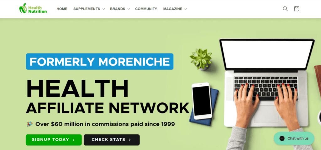 MoreNiche - programmes d'affiliation de fitness