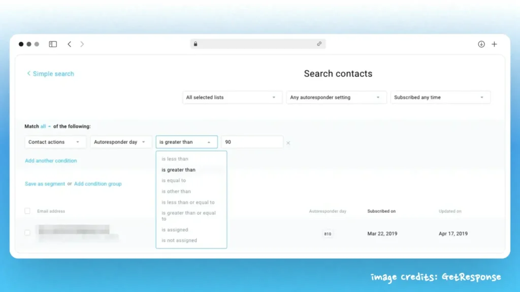 Segmentation GetResponse » BlogPasCher Segmentation GetResponse