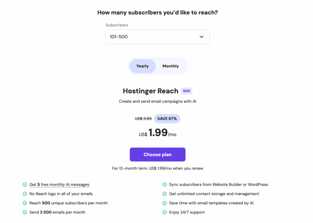 Tarification de loutil de marketing par e-mail Reach » BlogPasCher Tarification de l’outil de marketing par e-mail Reach