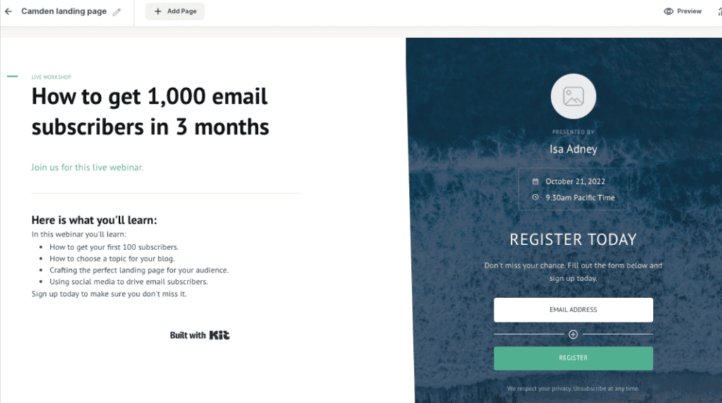 constructeur de pages de destination » BlogPasCher kit.com constructeur de landing pages