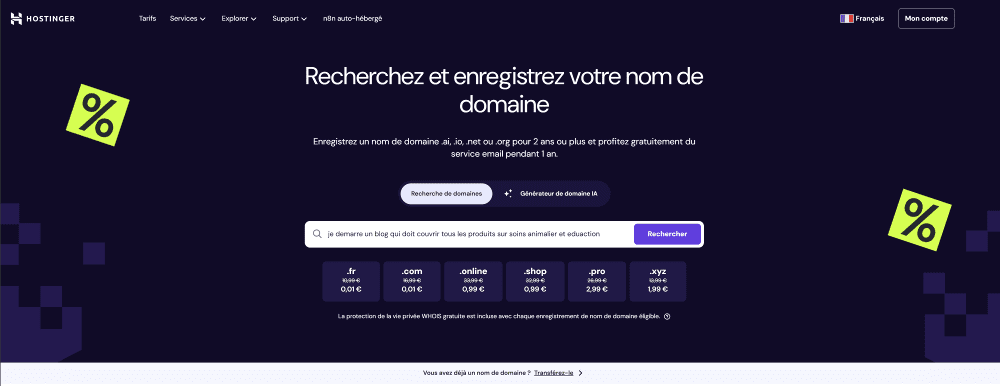 Générez des noms de domaine » BlogPasCher Générez des noms de domaine intéressants pour un blog d’animaux