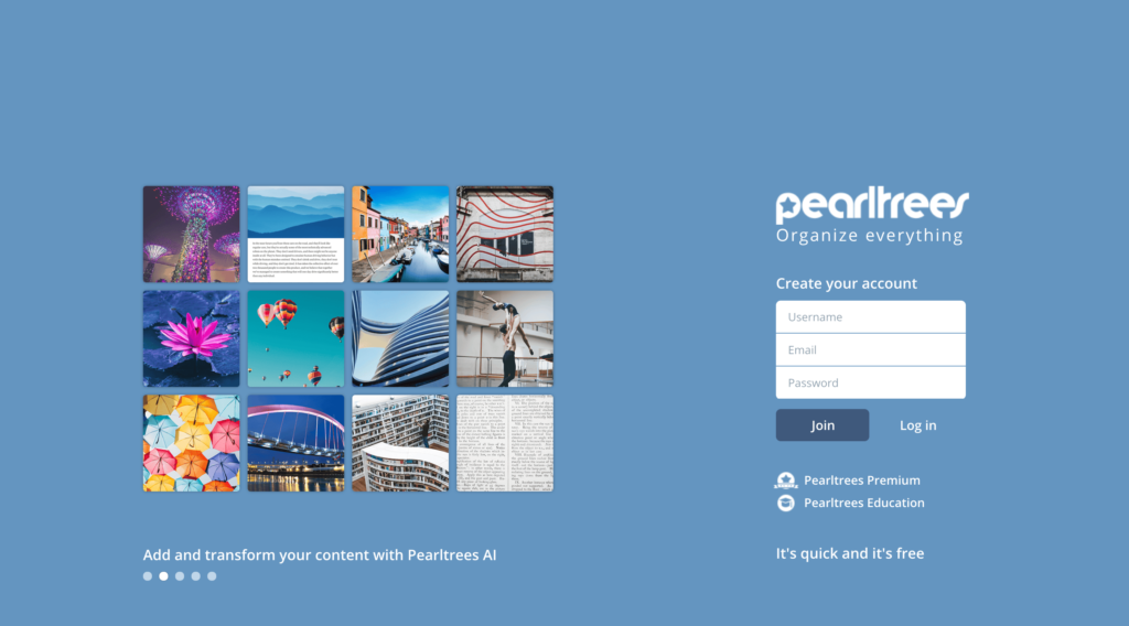 Pearltrees - meilleures alternatives à Pinterest