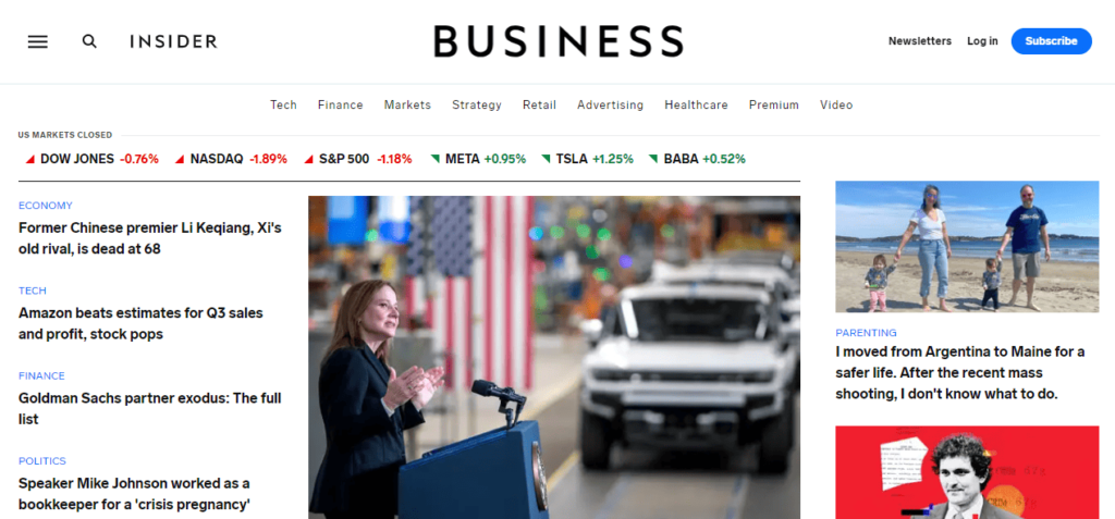 Business Insider, meilleurs blogs d'entreprises