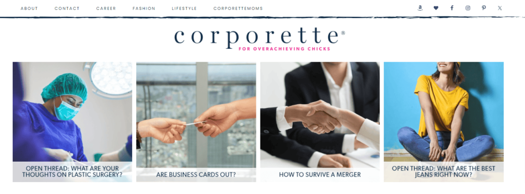 Blog de mode Corporette