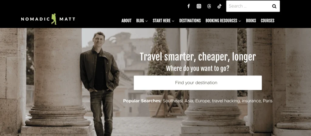 nomadic-matt » BlogPasCher Nomadic Matt