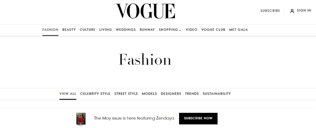Vogue Fashion