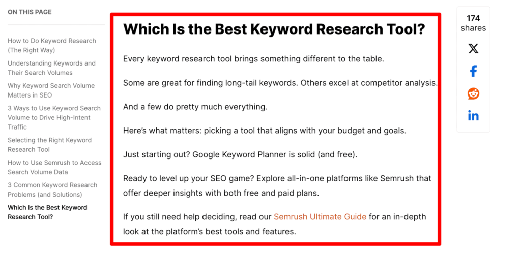 Comment rédiger une conclusion d'article de blog - Conclusion backlinko