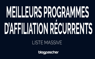 50+ meilleurs programmes d’affiliation récurrents avec revenu à vie [Liste MASSIVE 2026]